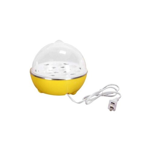 Electric Egg Cooker Yellow/White/Clear 15x15x15centimeter