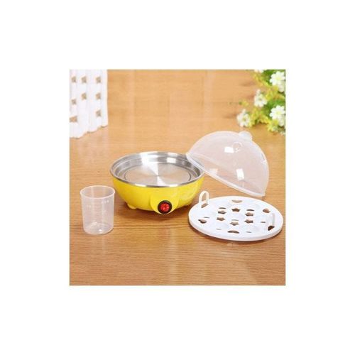 Electric Egg Cooker Yellow/White/Clear 15x15x15centimeter