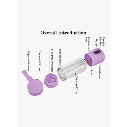 Mini Portable Smoothie Maker Machine T-Bottle T-Bottle-1021 Purple
