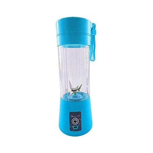 Mini Usb Rechargeable Portable Electric Fruit Juicer Smoothie Maker Blender Machine Sports Bottle 380 ml MS-993144 Blue