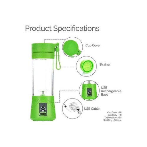 USB Mini Electric Blender 1 2976 Green/Clear