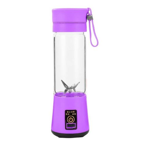 Mini Portable Household Electric Juicer Machine 401 ml ZH271106-040 Purple/Clear