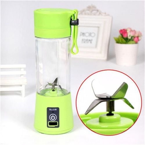 USB Juice Blender Multi-functional 380 ml 0 W PT-1209 Green/Clear