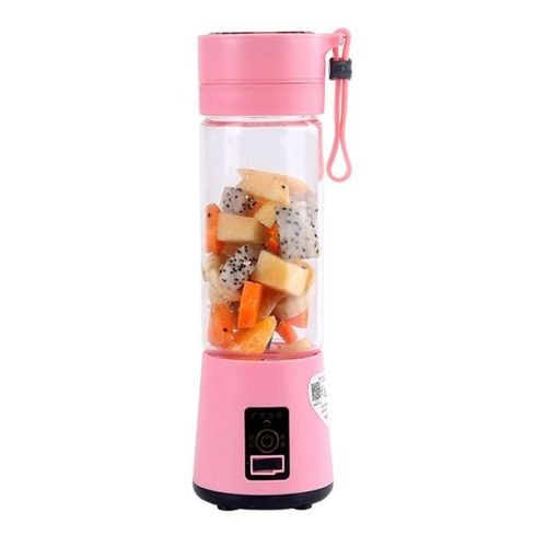 Mini Portable High-power USB Charging Juice Cup Blender 0.6 L PO12377 Pink