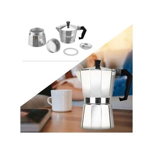 Espresso Percolator Coffee Maker Silver/Black