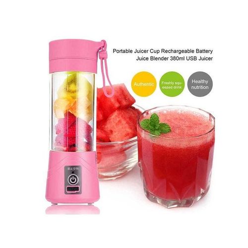 USB Rechargeable Juicer 380 ml 280 W lyzj208_Pink Pink