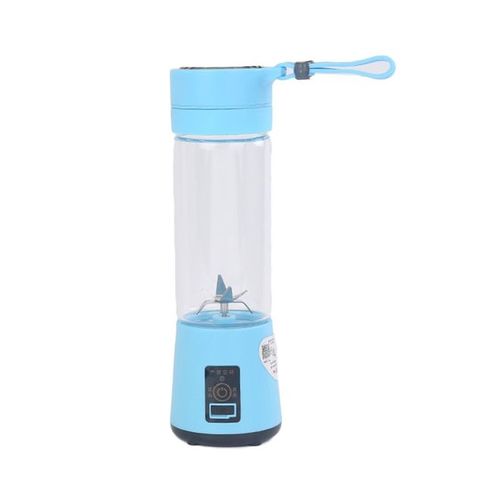 Electric Blender And Portable Plastic Juicer Cup 500 ml ALD-004 Blue/Clear
