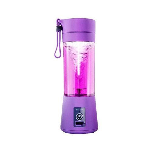 Portable USB Charging Juicer 380 ml JC0002 Purple/Clear