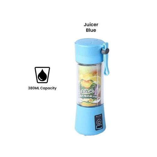 Portable and Rechargeable Battery Juice Blender HTC-122B blue