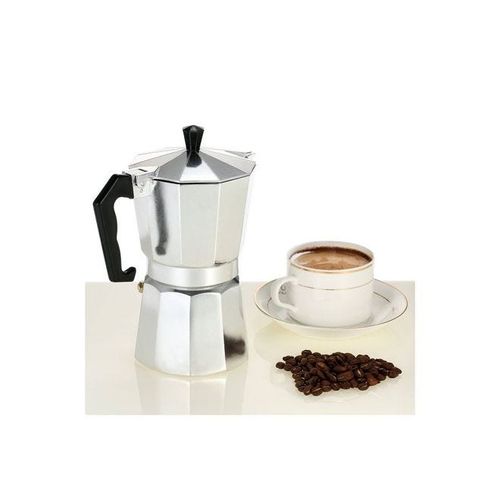 6-Cup Expresso Coffee Maker Silver