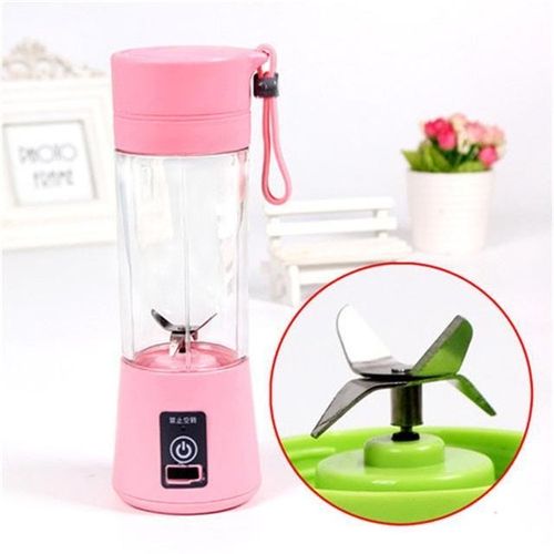 USB Juice Blender Multi-functional 380 ml 0 W PT-1208 Pink/Clear