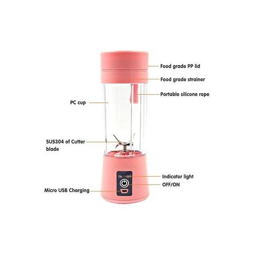 Portable Juicer 380 ml 200 W 763459832137 Pink
