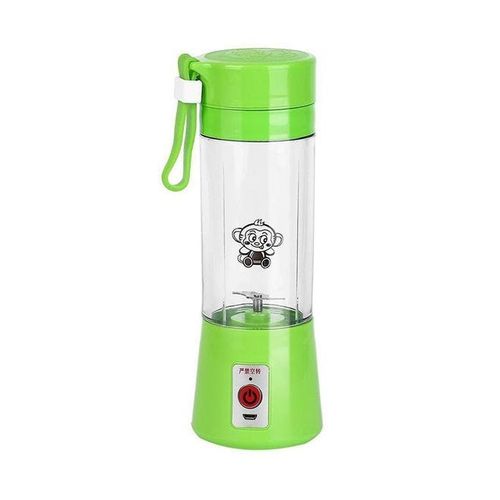 Portable Plastic Fruit Juicer 380 ml ZN-090 Green