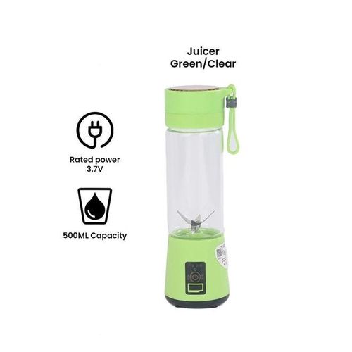 Electric Blender And Portable Juicer Cup 500 ml ALD-003 Green/Clear