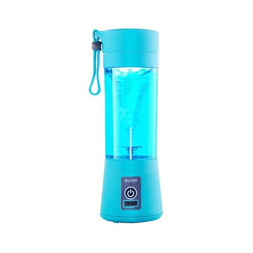Portable USB Charging Juicer 380 ml JC0004 Blue/Clear
