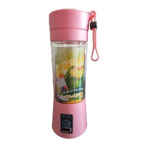 Mini Usb Rechargeable 4 Blade Smoothies Blender Juice 400 ml ,2000mAh 400 ml 12345TT0002 Pink