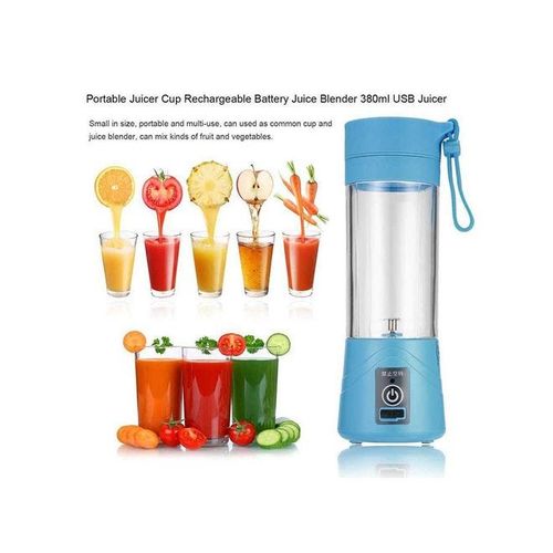USB Rechargeable Juicer 380 ml lyzj208_Blue Blue