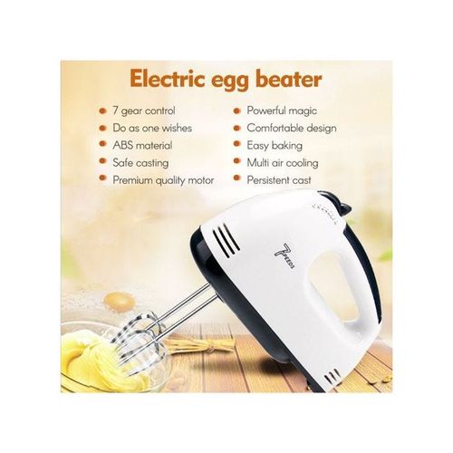 7-Gear Electric Hand Mixer Blender 900 W H32517 White/Grey/Silver