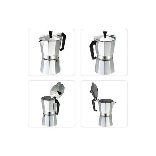 Espresso Percolator Coffee Maker Silver/Black