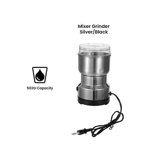 Stainless Steel Multifunctional Mini Electric Grinder 502 g H2353 Silver/Black