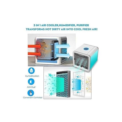 3-In-1 Air Conditioner, Humidifier, And Air Purification B07MJGPFPB White/Grey/Blue
