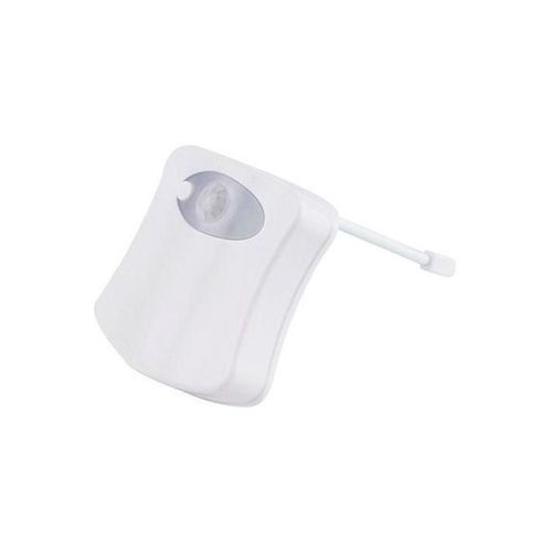 Motion Activated LED Toilet Nightlight White 6x7x1.8centimeter
