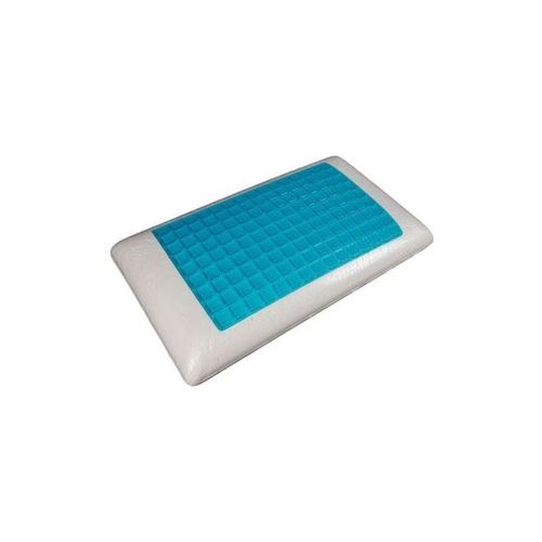 Travel Memory Foam Neck Pillow Cotton Blue 10x10x70centimeter
