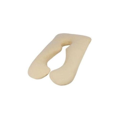 U-Shaped Standard Maternity Pillow Cotton Beige 80x120centimeter