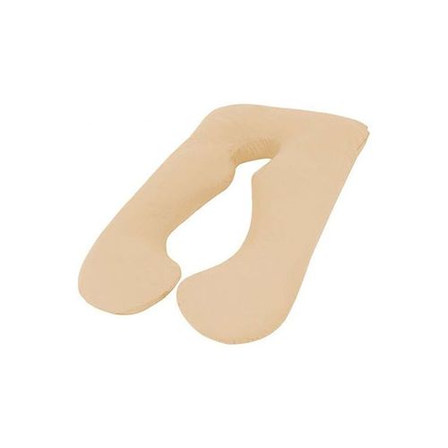 U Shaped Comfortable Maternity Pillow Made With Microfiber - Beige Microfiber Beige 70x25x120cm