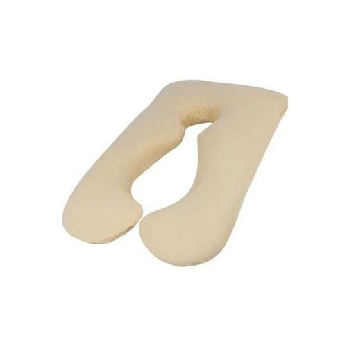 U-Shape Comfort Maternity Pillow Cotton Beige 140x80centimeter
