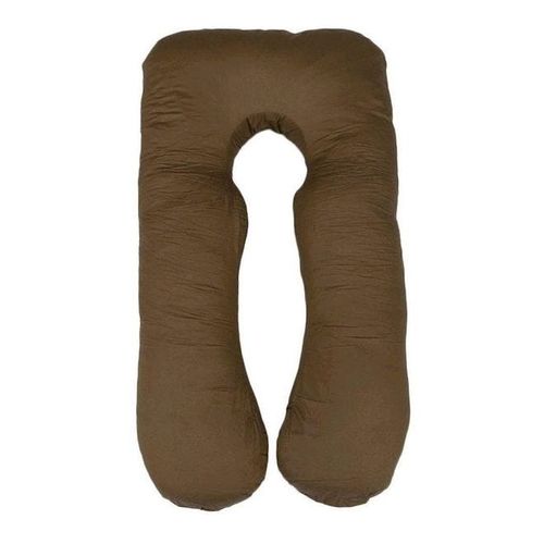 Maternity Pillow Cotton Brown 120x80centimeter