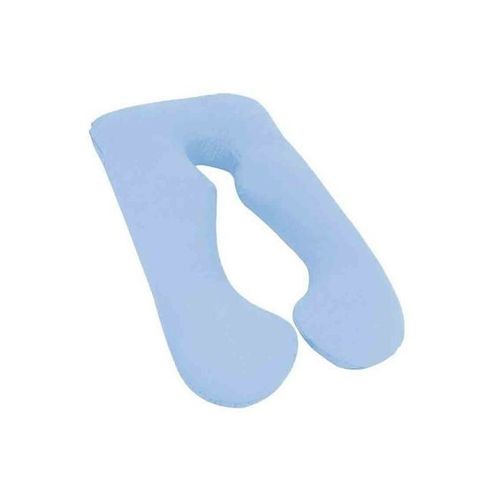 U-Shaped Pregnancy Pillow Cotton Blue 45x45cm