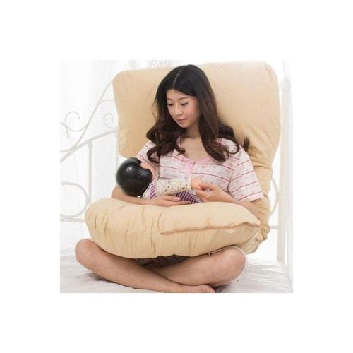 Maternity Pillow Cotton Beige 120x80centimeter