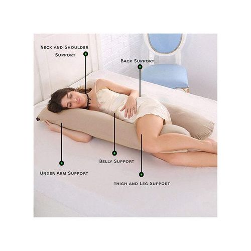 Cotton Maternity Pillow Cotton Beige