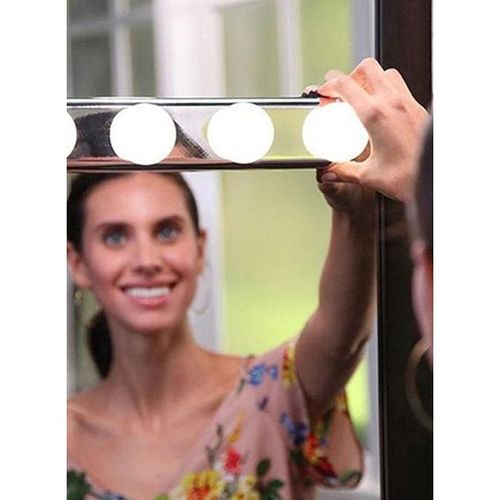 4-LED Vanity Mirror Light Bulb White 18 x 5cm