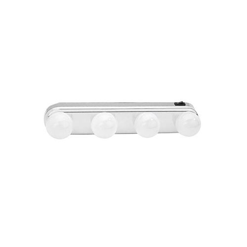 4 LED Vanity Mirror Make Up Light Multicolour 30x3x20centimeter