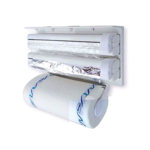 Triple Tissue Paper Dispenser White