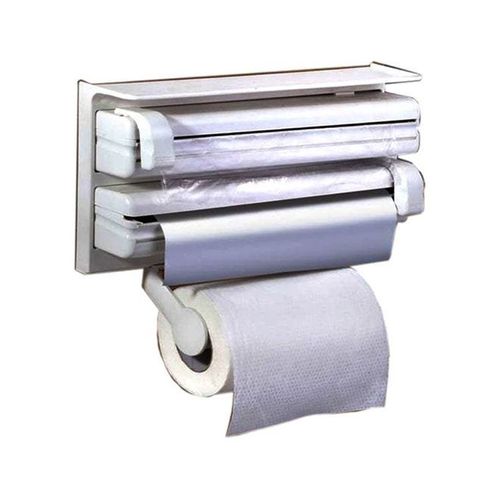 Triple Tissue Paper Dispenser White