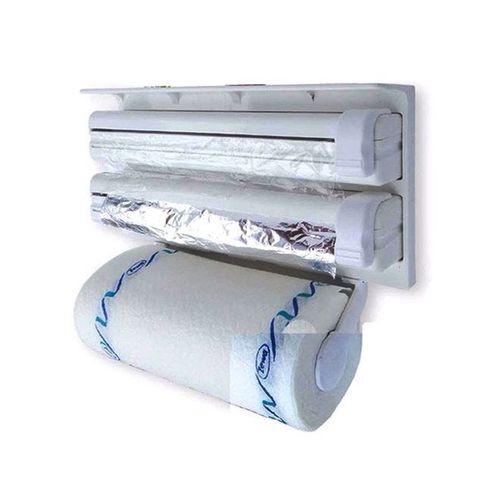 Triple Tissue Paper Dispenser White