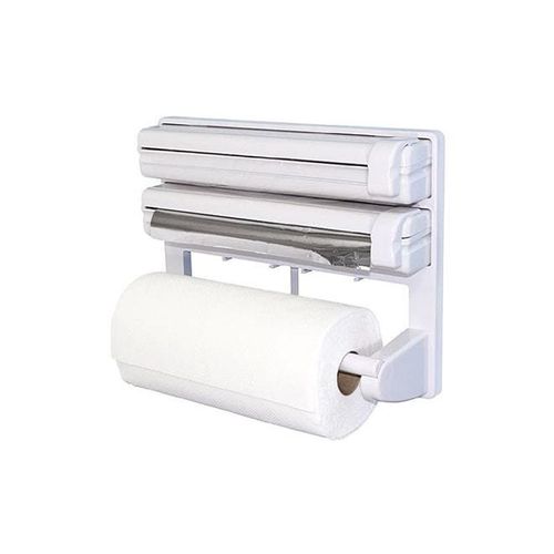 3 in 1 Kitchen Triple Paper Dispenser And Holder White 38x18cm