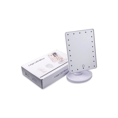 Rotatable LED Light Mirror White 22 x 17cm