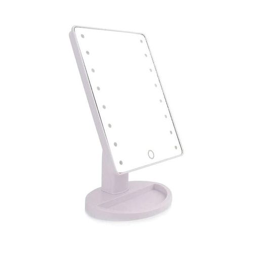 Rotatable LED Light Mirror White 22 x 17cm