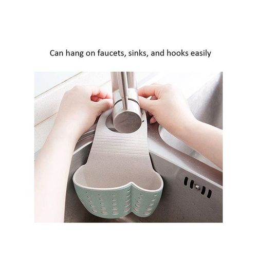 Kitchen Sink Drain Basket And Holder Beige