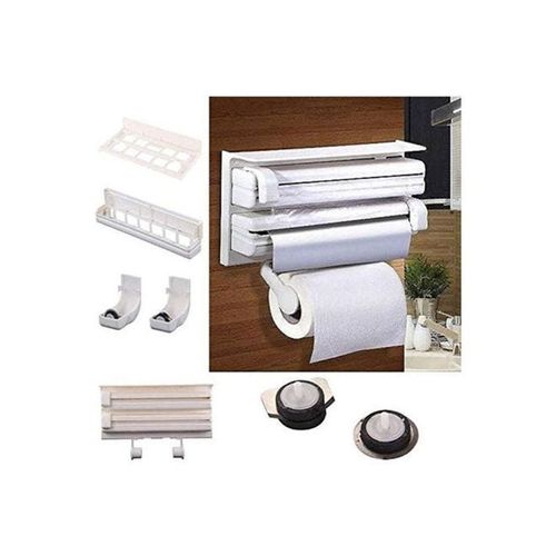 Kitchen Triple Paper Dispenser White