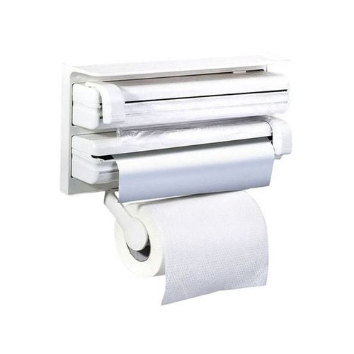 Triple Roller Kitchen Paper Dispenser White