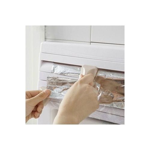 Cling Film Storage Rack White 390x10x24cm