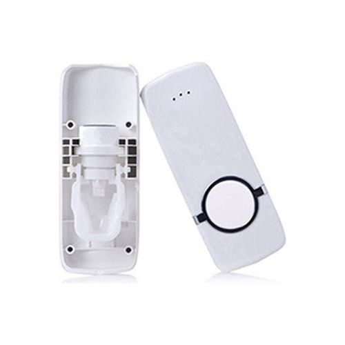 Automatic Toothpaste Dispenser Toothbrush Holder Set White 16 X 6 X 6cm
