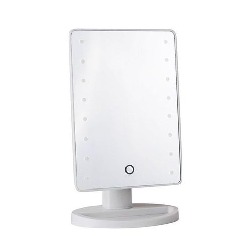 Makeup Mirror With LED Lights White 22x16cm