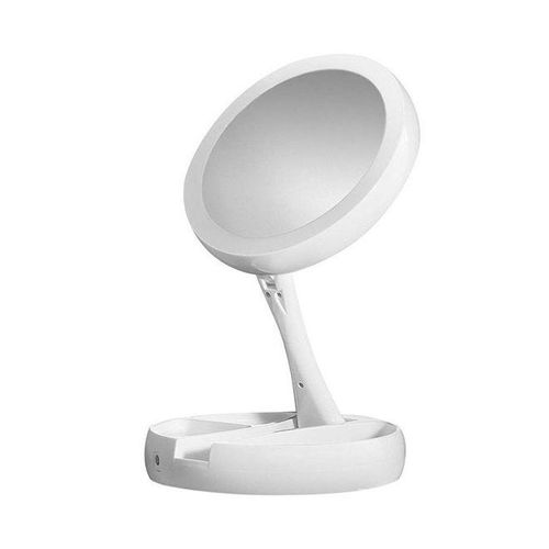 LED Foldaway Double Sided Mirror Vanity White