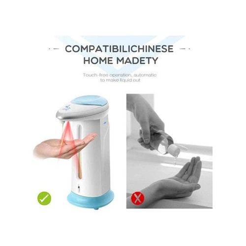 Automatic Soap Dispenser White/Blue 21.1x12.8x8.4cm